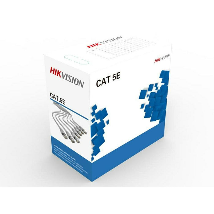 Cablu de Rețea Rigid UTP Categoria 5e Hikvision DS-PL-5E Gri 305 m
