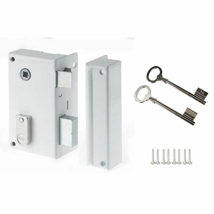 Lacăt Yale YAV37D  12,5 x 7 x 18 Alb Oțel Dreptunghiular Uși Vertical