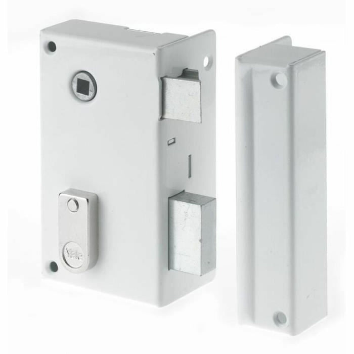 Lacăt Yale YAV37D  12,5 x 7 x 18 Alb Oțel Dreptunghiular Uși Vertical