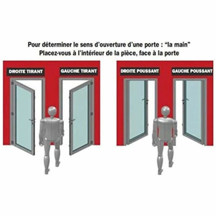 Lacăt Yale YAV37D  12,5 x 7 x 18 Alb Oțel Dreptunghiular Uși Vertical