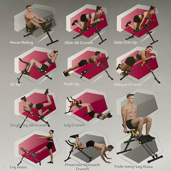 Bancă Abdomene 11IN1 Pliabil Ecran LCD