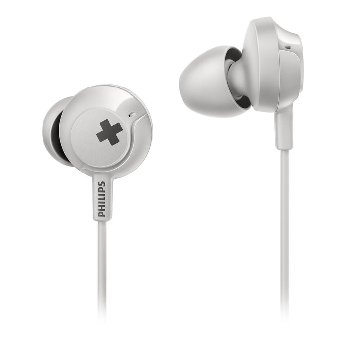 Căști cu Microfon Philips SHE4305WT/00 Alb