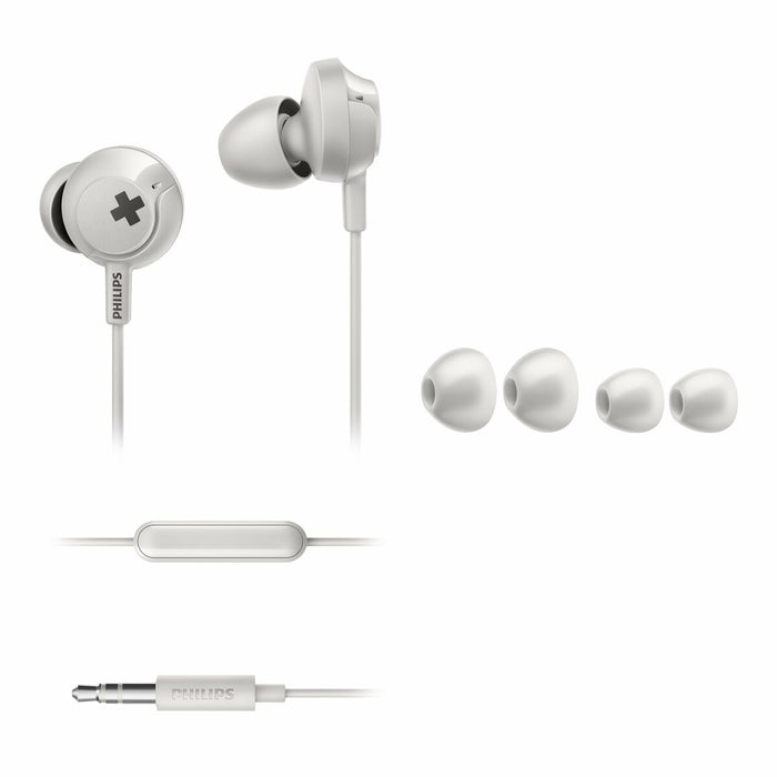 Căști cu Microfon Philips SHE4305WT/00 Alb