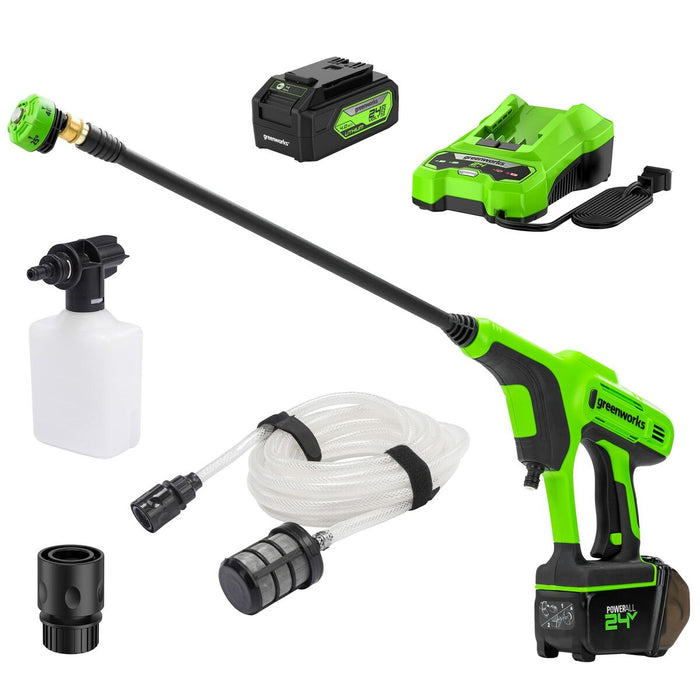 Utilaj de Hidrocurățare Greenworks G24PWK4 300 W 24 V 180 l/h