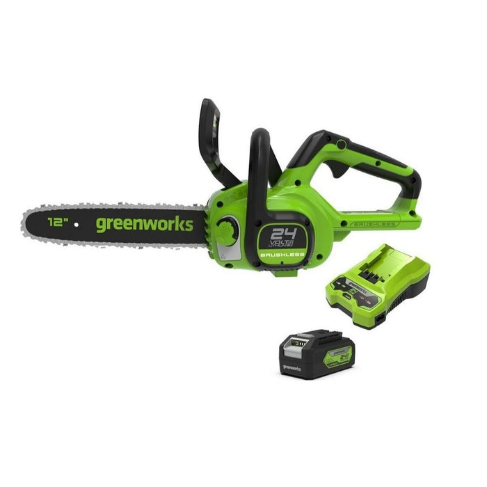 Ferăstrău cu baterie Greenworks GD24CS30K4 (30 cm)