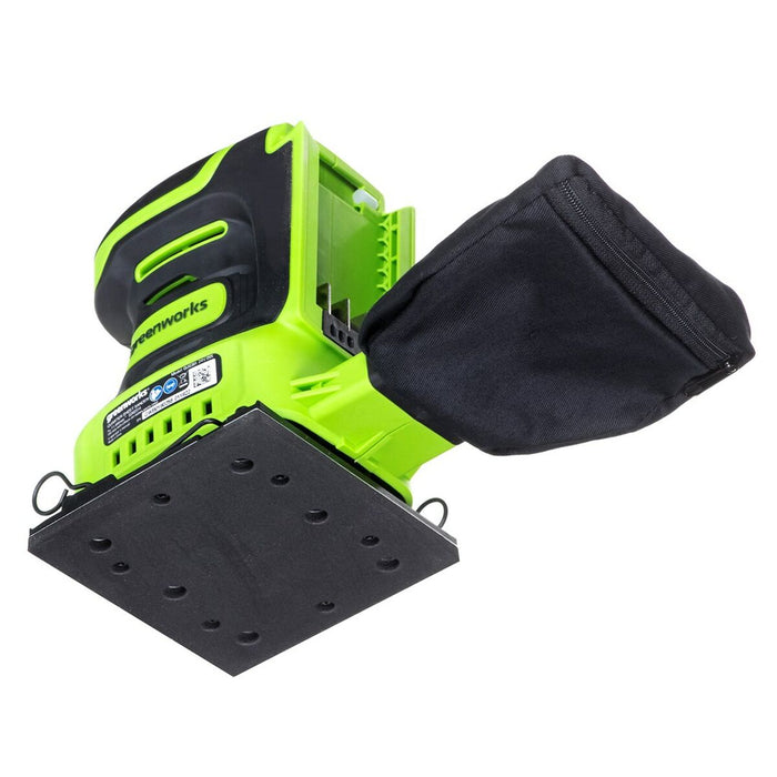 Șlefuitor orbital Greenworks G24SS14
