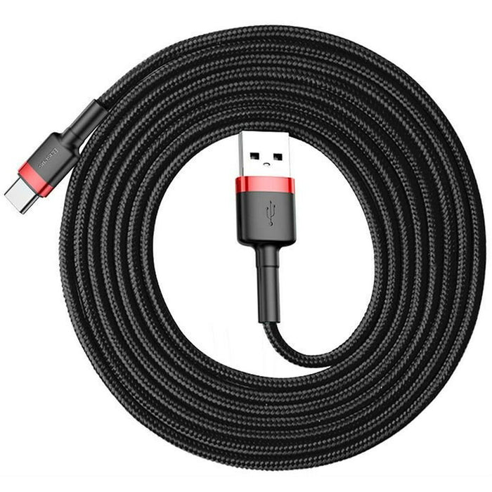 Cablu USB A la USB C Baseus Cafule Negru 2 m