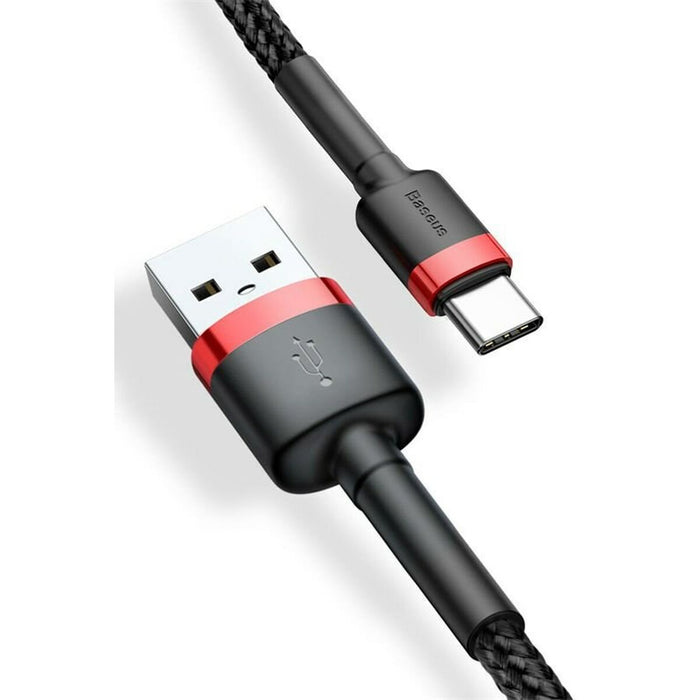 Cablu USB A la USB C Baseus Cafule Negru 2 m