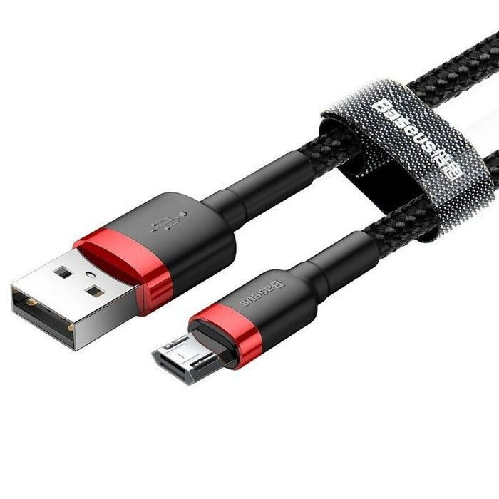 Cablu USB la micro USB Baseus Cafule Negru Roșu 2 m