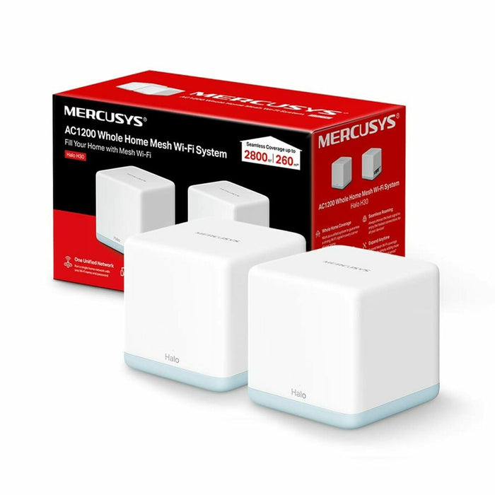 Repetor Wifi Mercusys Halo H30(2-pack) Alb