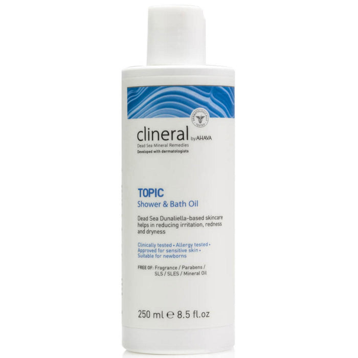 Ulei de duș Ahava Clineral Topic, hidratant, pentru piele sensibilă, 250 ml
