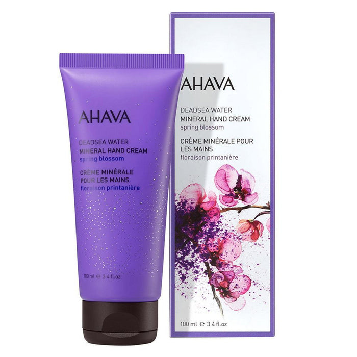 Cremă pentru mâini Ahava Deadsea Water Mineral, hidratantă, Spring Blossom, 100 ml