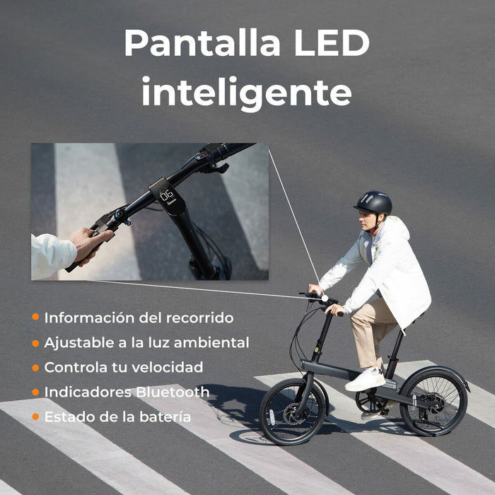 Bicicletă Electrică Xiaomi QiCycle C2 20" 250W Negru