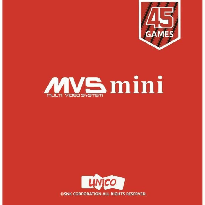Tonomat de jocuri video Just For Games Snk Neogeo Mvs Mini Față de masă Roșu 3,5"