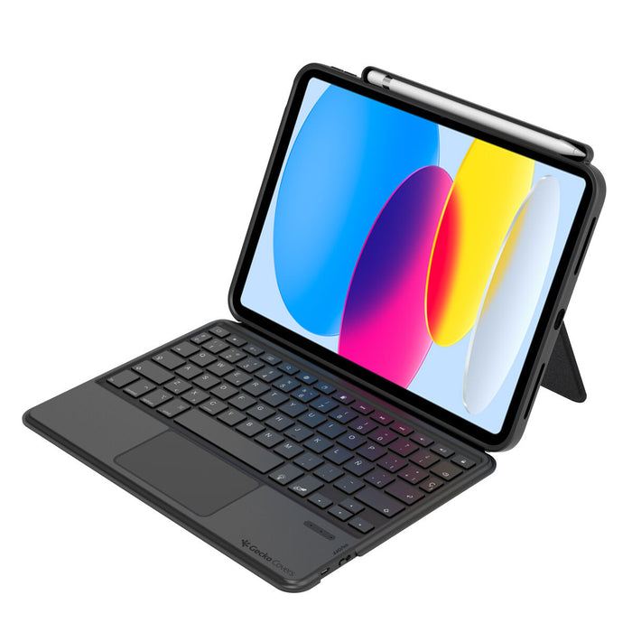 Husă pentru iPad + Tastatură Gecko Covers V10KC61-ES Qwerty Spaniolă Gri