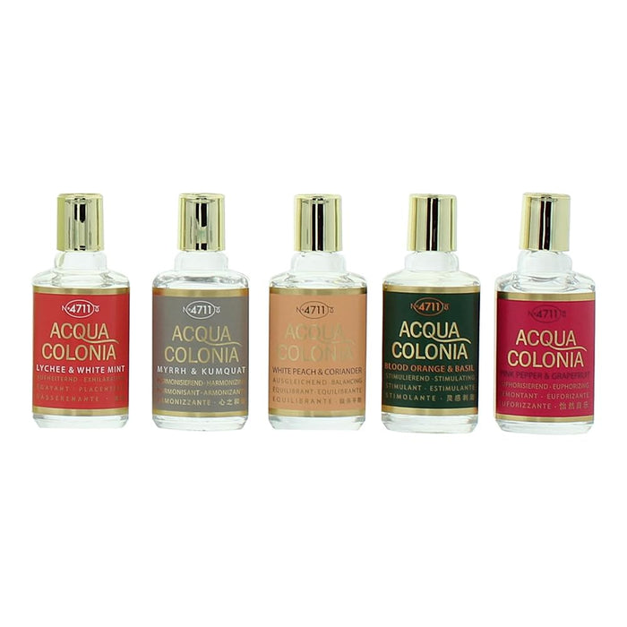 Set apă de colonie 4711 Acqua Colonia, 5 arome, unisex, 5 x 8 ml