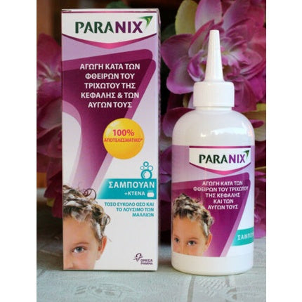 Șampon Paranix pentru Îndepărtarea Păduchilor, 200ml cu Pieptene