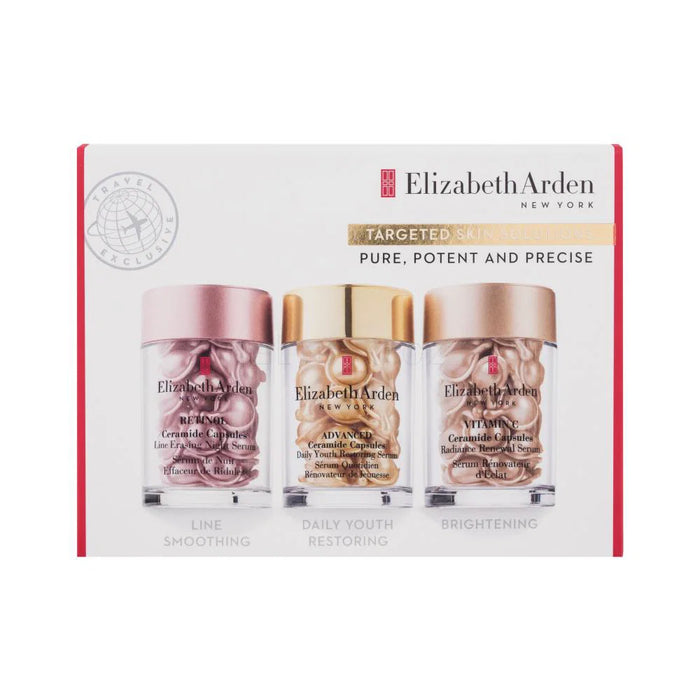 Set Elizabeth Arden seruri cu capsule Retinol Ceramide + Advanced Ceramide + Vitamin C Ceramide, pentru față și gât