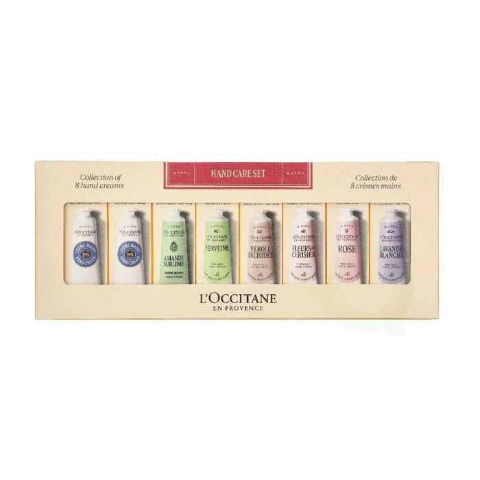 Set de creme de mâini L'Occitane en Provence, hidratante, 8 x 30 ml