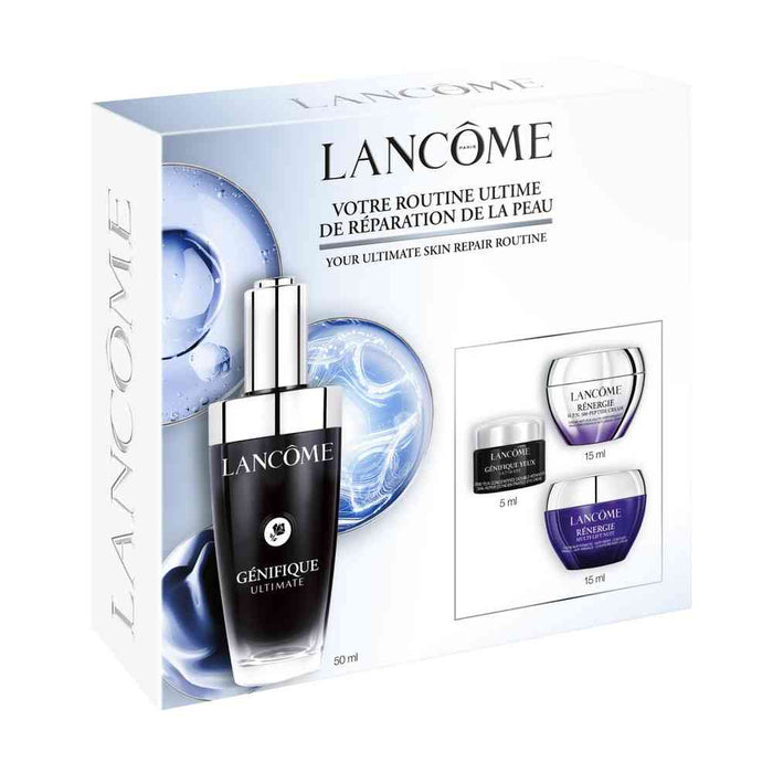 Set Lancome Génifique Ultimate + Rénergie HPN 300-Peptide + Rénergie Multi Lift, miniaturi, 50 ml + 15 ml + 15 ml + 6 ml