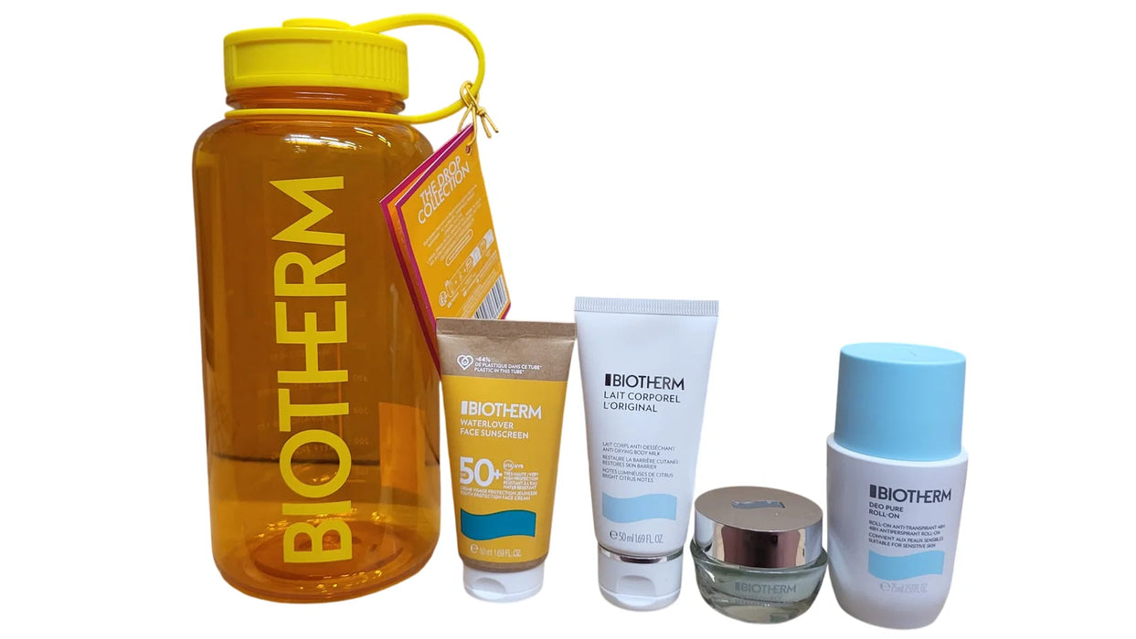 Set Biotherm Lait Corporel 50 ml + Waterlover SPF 50+ 50 ml + Deo Pure 75 ml + Cera Repair 15 ml + sticlă