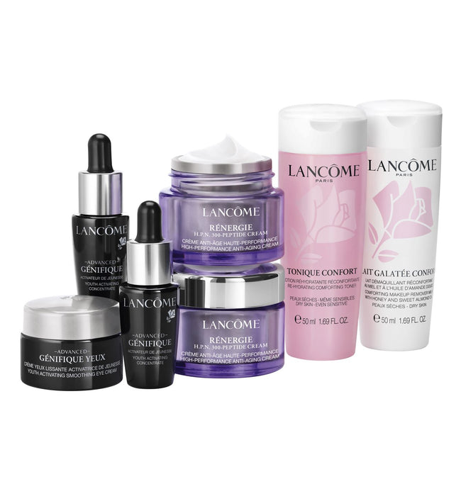 Set Lancome Rénergie H.P.N. 300-Peptide + Advanced Génifique + Génifique Yeux + Galatée Confort, 15 ml + 2 x 7 ml + 5 ml