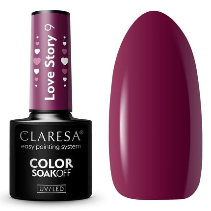 Lac de unghii Claresa Love Story 09, mov, 5ml