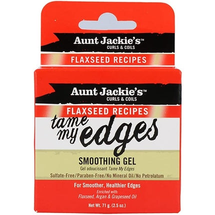 Gel de netezire pentru margini, Aunt Jackie's, Tame My Edges, 71g, Flaxseed Recipes