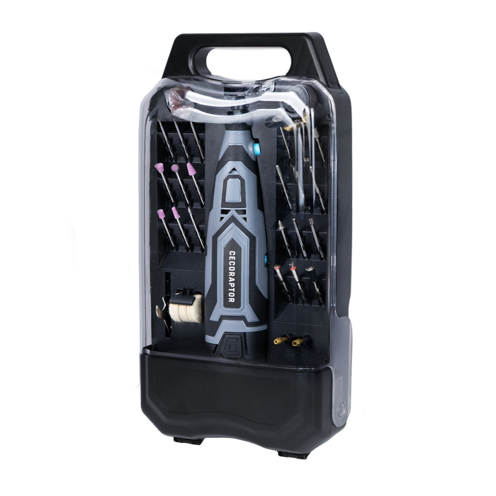 Unealtă multifuncțională rotativă de precizie Cecotec CecoRaptor Perfect Polish&Sand 1200 Ultra, 12 V, 25.000 rpm, baterie 1500 mAh