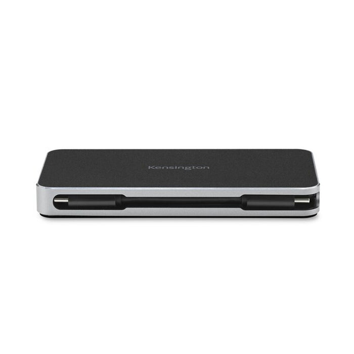 Hub USB Kensington Replicador móvil 4K dual USB-C sin controladores UH1460P con alimentación pass-through de 85 W Negru/Argintiu