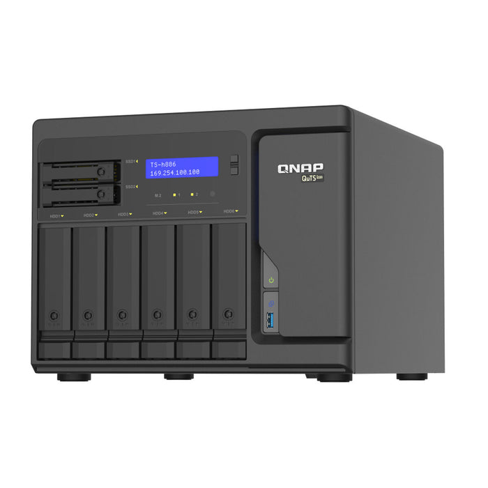 Stocare în Rețea NAS Qnap TS-H886-D1602-8G Negru