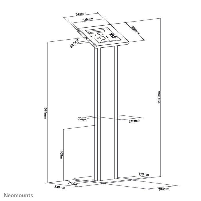 Tabletă Neomounts FL15-750WH1 11" Alb