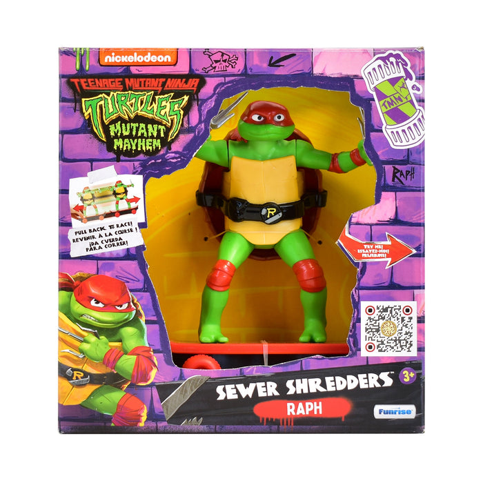 Figurină Playmates TMNT Sewer Shredders Raphael, 13 cm, 3+ ani
