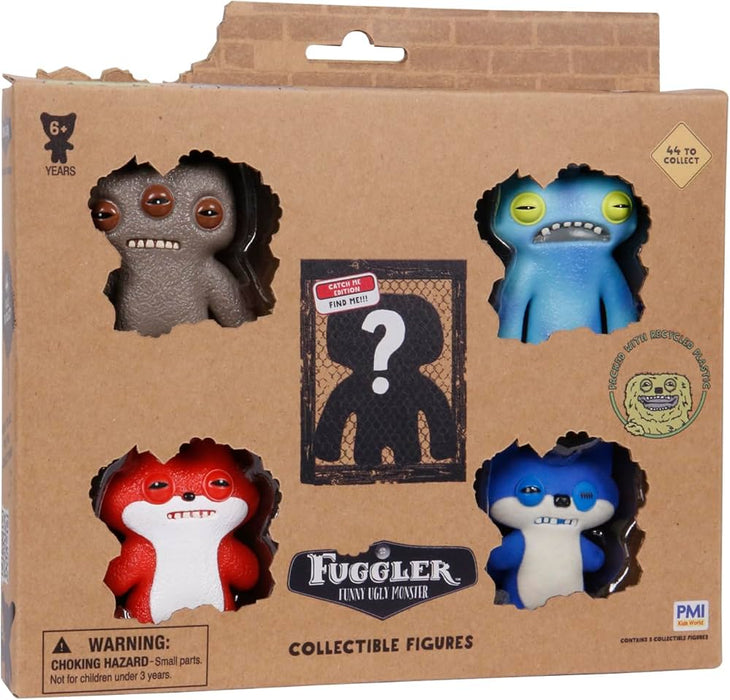 Set 5 figurine colectibile PMI Fuggler Funny Ugly Monster, 6+ ani