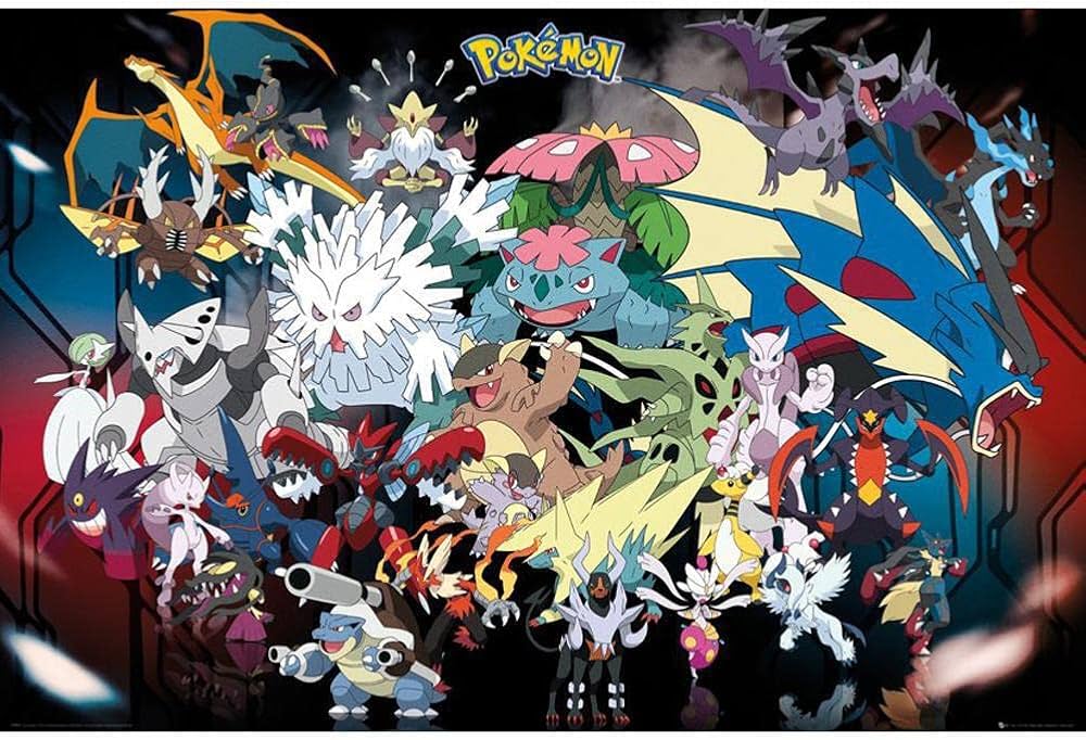 Poster Gb Eye Pokémon Mega Evolution, 91,5 x 61 cm