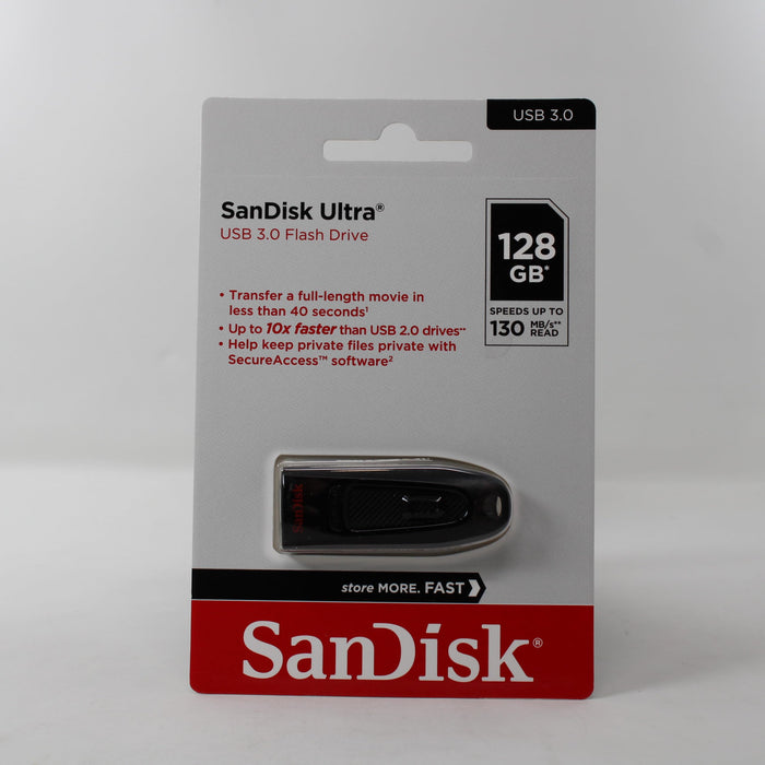 Memorie USB 128GB, Sandisk Ultra, Negru