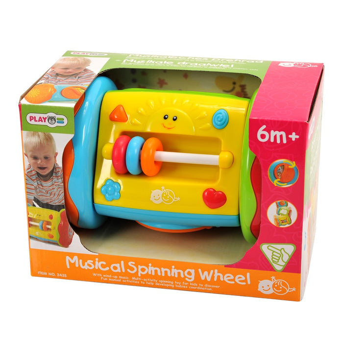 Centru de activități muzical PlayGo Musical Spinning Wheel, rotativ, 6+ luni