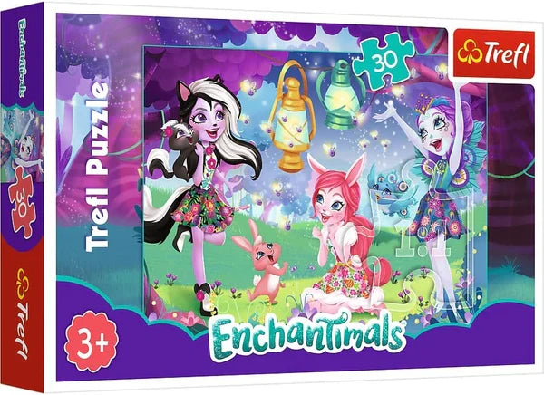 Puzzle Trefl Enchantimals, Lumea magică, 30 piese, 3+ ani