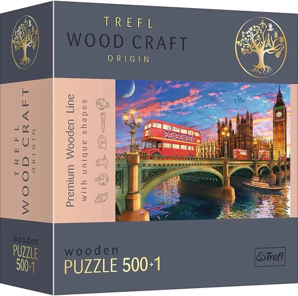 Puzzle din lemn Trefl Wood Craft Origin, Londra, 500+1 piese
