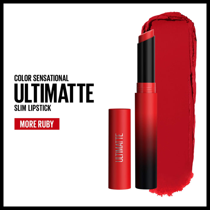 Ruj mat, Maybelline, Color Sensational Ultimatte, Ruby Red