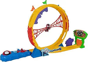 Set pistă de curse Jazwares Spidey and His Amazing Friends, Super Loop Track, buclă 360°