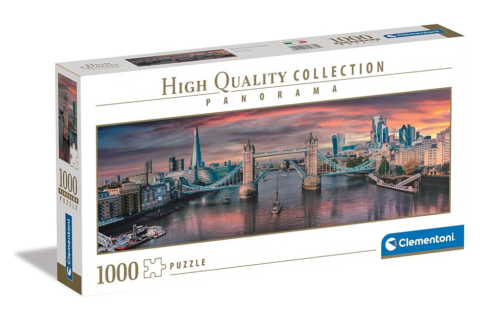 Puzzle Clementoni, colecția High Quality Collection Panorama, Across the River Thames, 1000 de piese