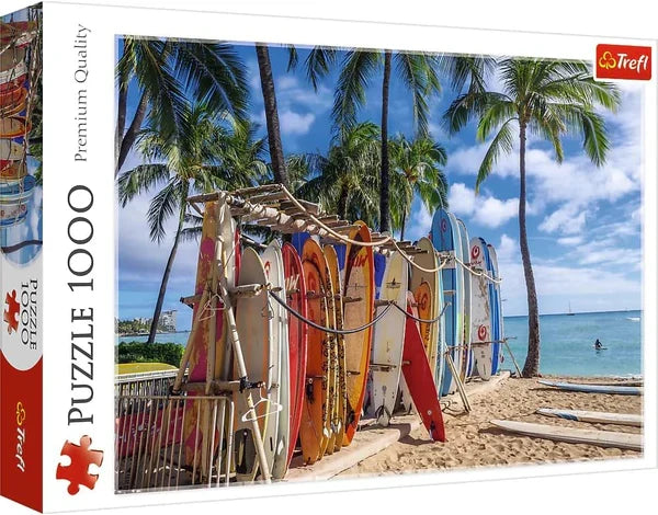 Puzzle Trefl, Plaja Waikiki, Hawaii, 1000 piese