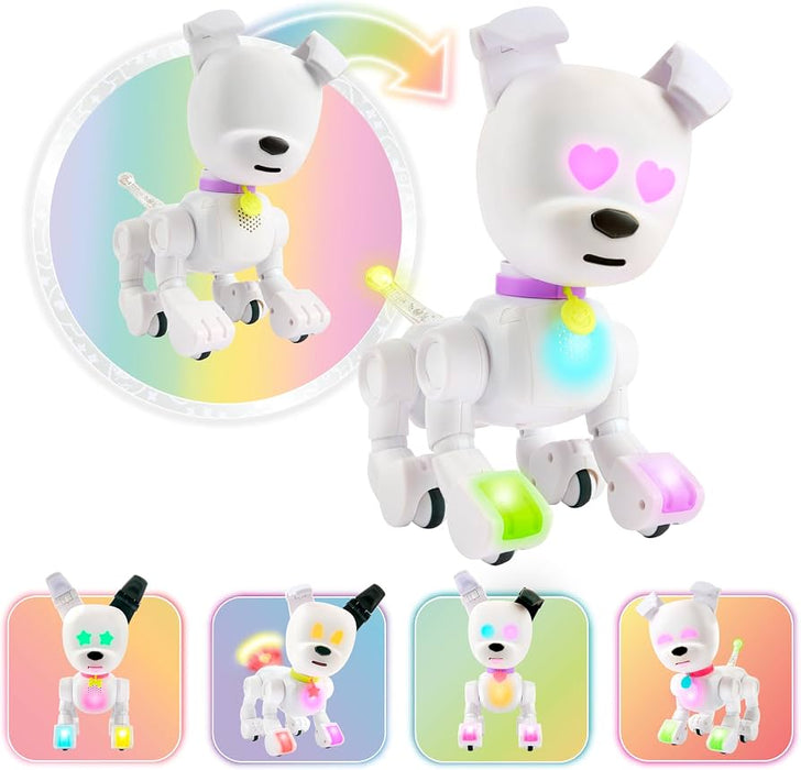 Jucărie interactivă Wow Wee MintID Dog-E, cățel robot, Bluetooth, 6+ ani