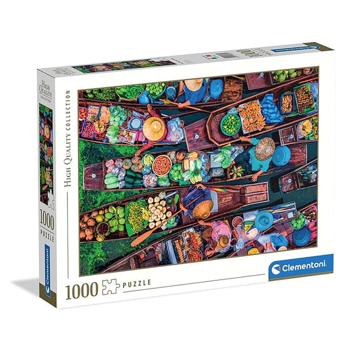 Puzzle Clementoni Compact, Thai Floating Market, 1000 de piese