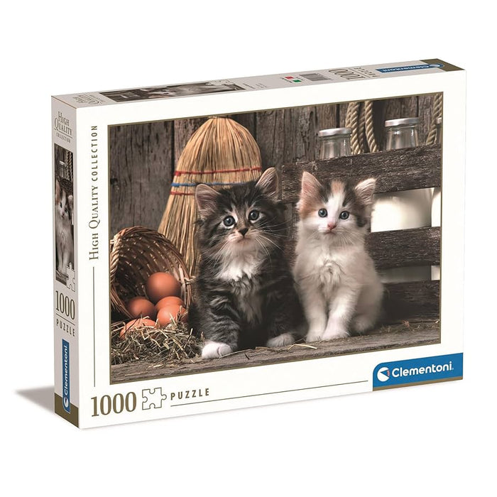Puzzle Clementoni, colecția Compact, Lovely Kittens, 1000 piese