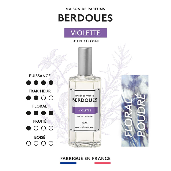 Apă de colonie, Berdoues, 1902 Violet, unisex, spray