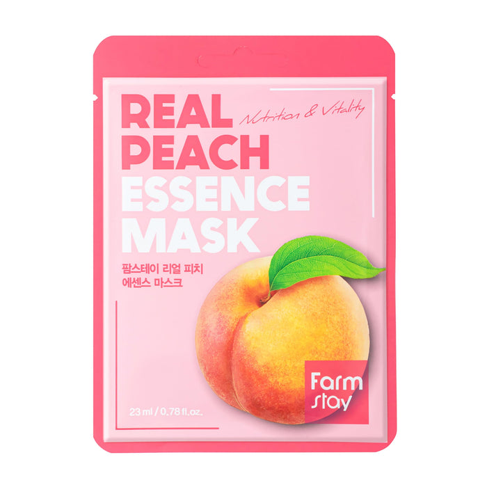 Mască facială, Farmstay, cu extract real de piersică, 23 ml