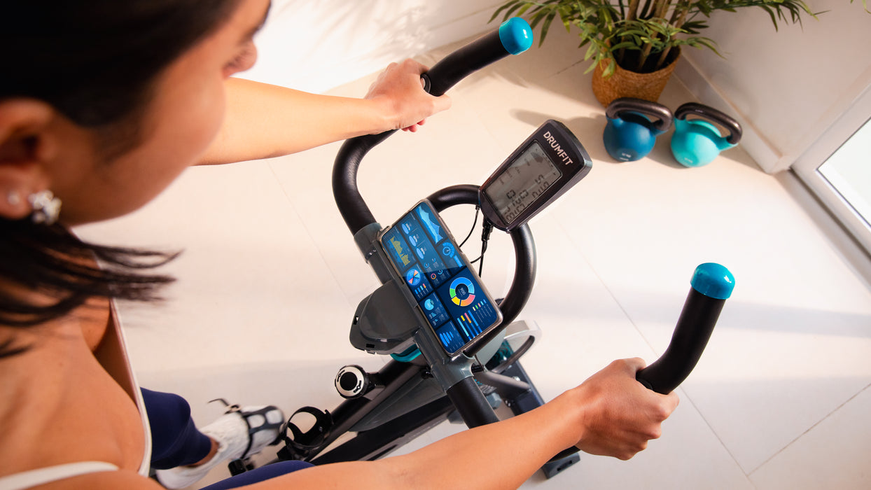 Bicicletă de spinning Cecotec DrumFit Indoor 13000 Race, volantă de 13 kg, afișaj LCD, greutate maximă utilizator 120 kg
