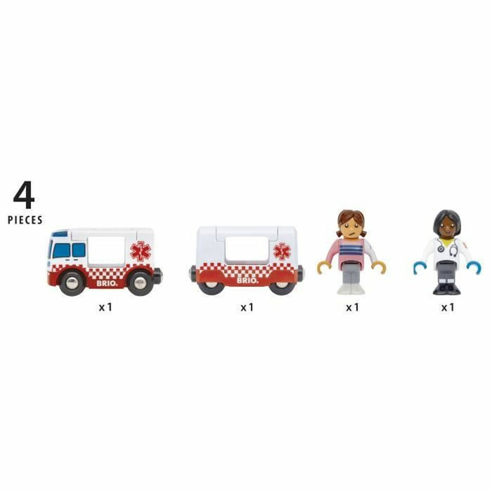 Playset Brio Rescue Ambulance 4 Piese